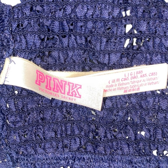 Victoria’s Secret Navy Blue Lace Bralette, Size Large - Picture 4 of 4